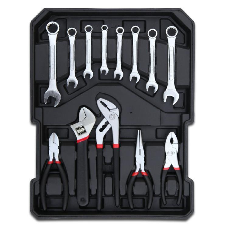 Profesionalná 187-dielna sada náradia v kufri na kolieskach