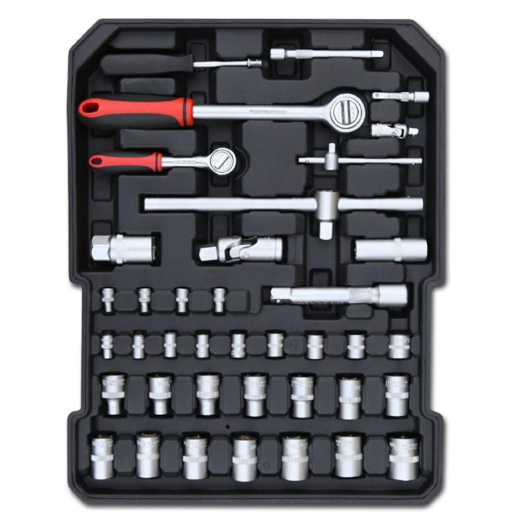 Profesionalná 187-dielna sada náradia v kufri na kolieskach