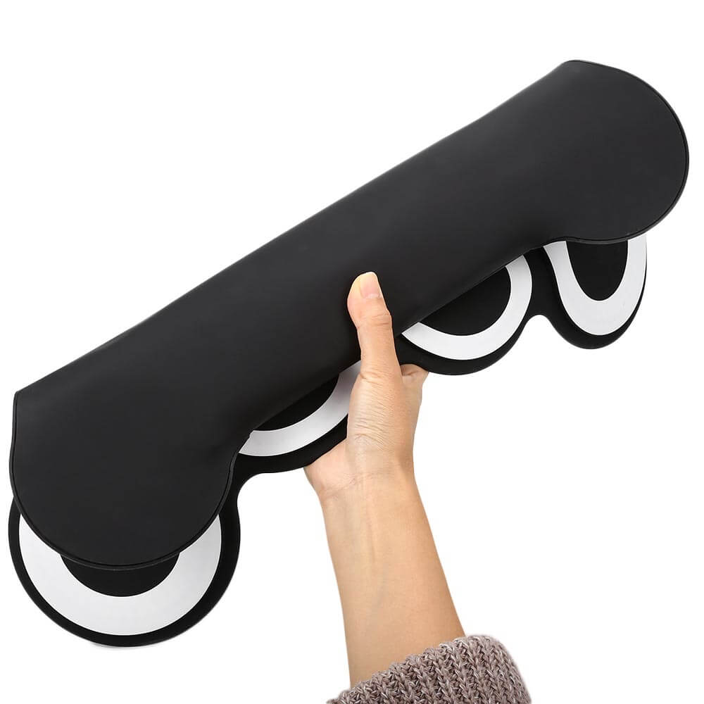 Elektronické bicie – prenosná súprava so slúchadlovým výstupom, pedálmi a nahrávaním