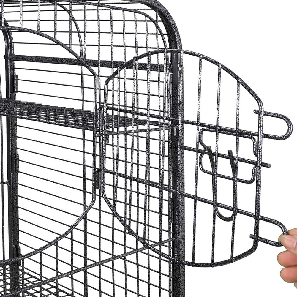 Pojazdná vonkajšia klietka pre malé domáce zvieratá – s miskou, napájačom a výsuvnou podstielkovou misou