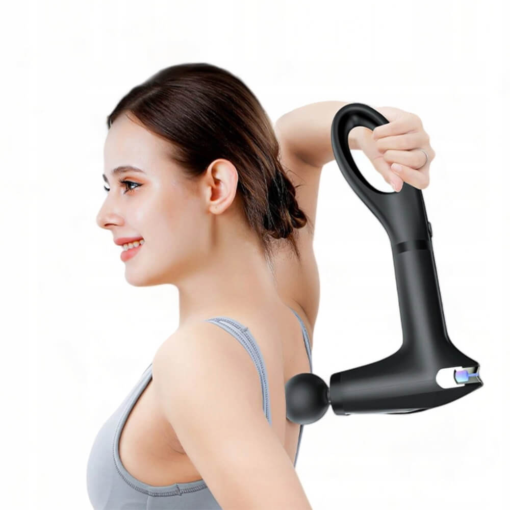 LED displejová masážna pištoľ