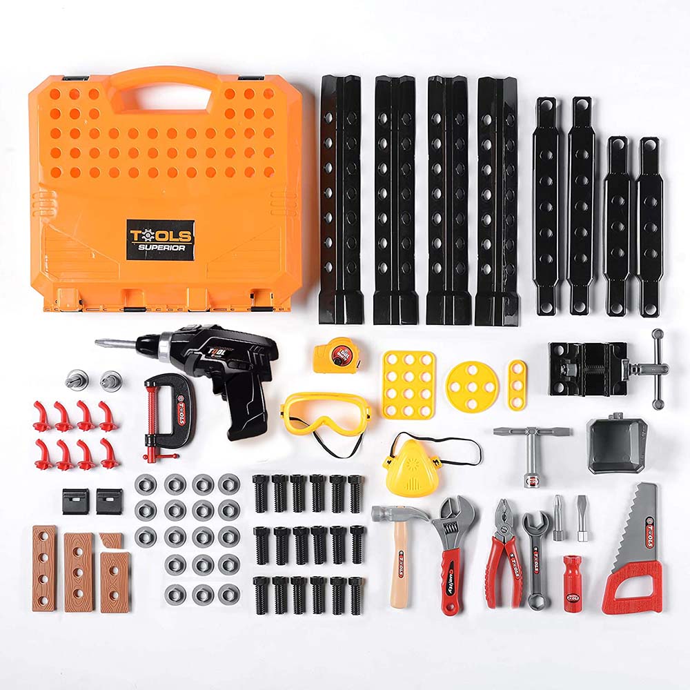 Toy tool table, 100 pcs